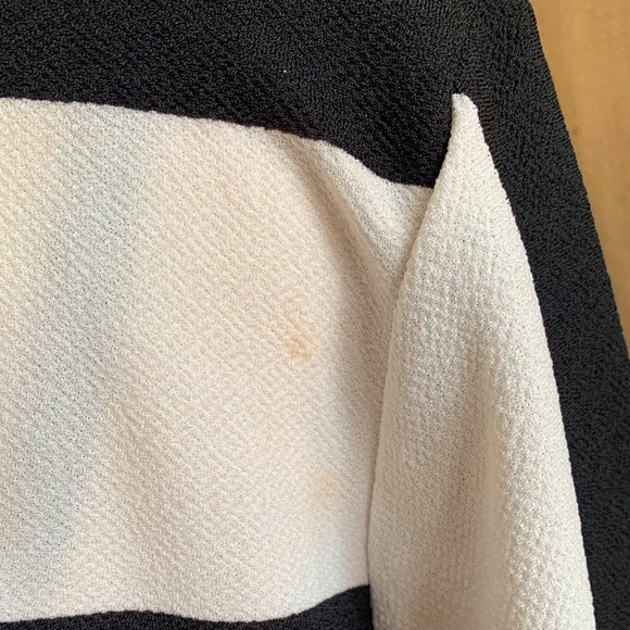 Chico’s Peplum Top- Black and White - Picture 7 of 10